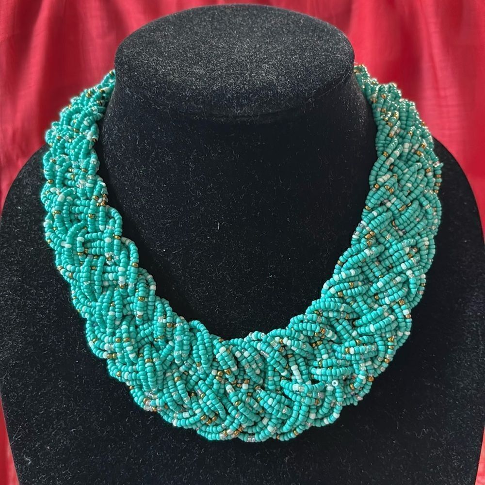 Turquoise Woven Choker